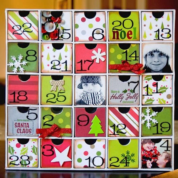Karen Foster Countdown Calendar 3D Advent w/ Number Stickers - Picture 9 of 9